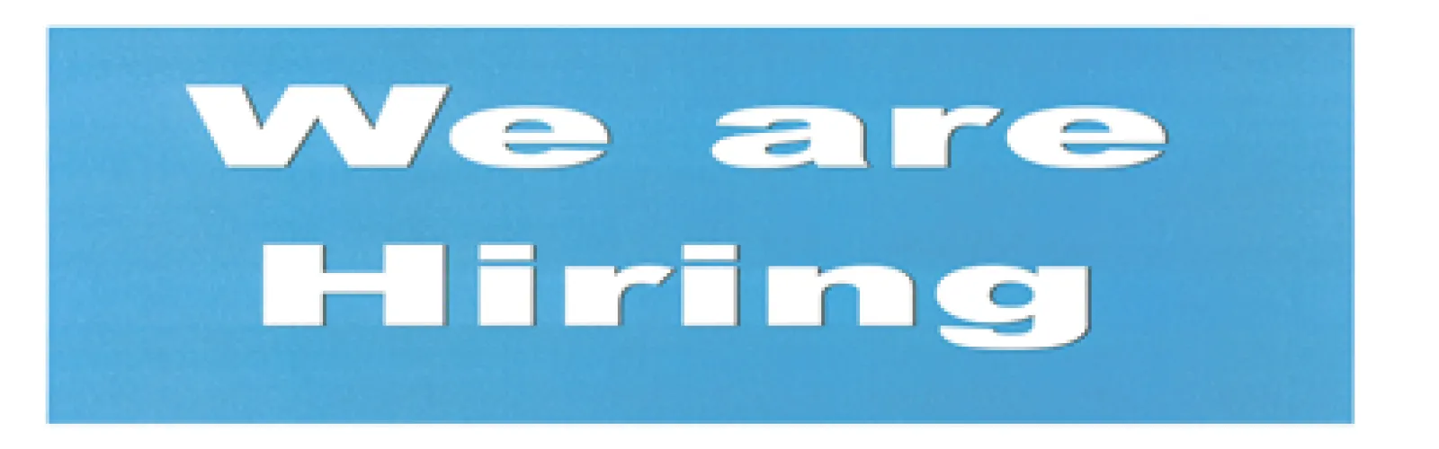 We are hiring